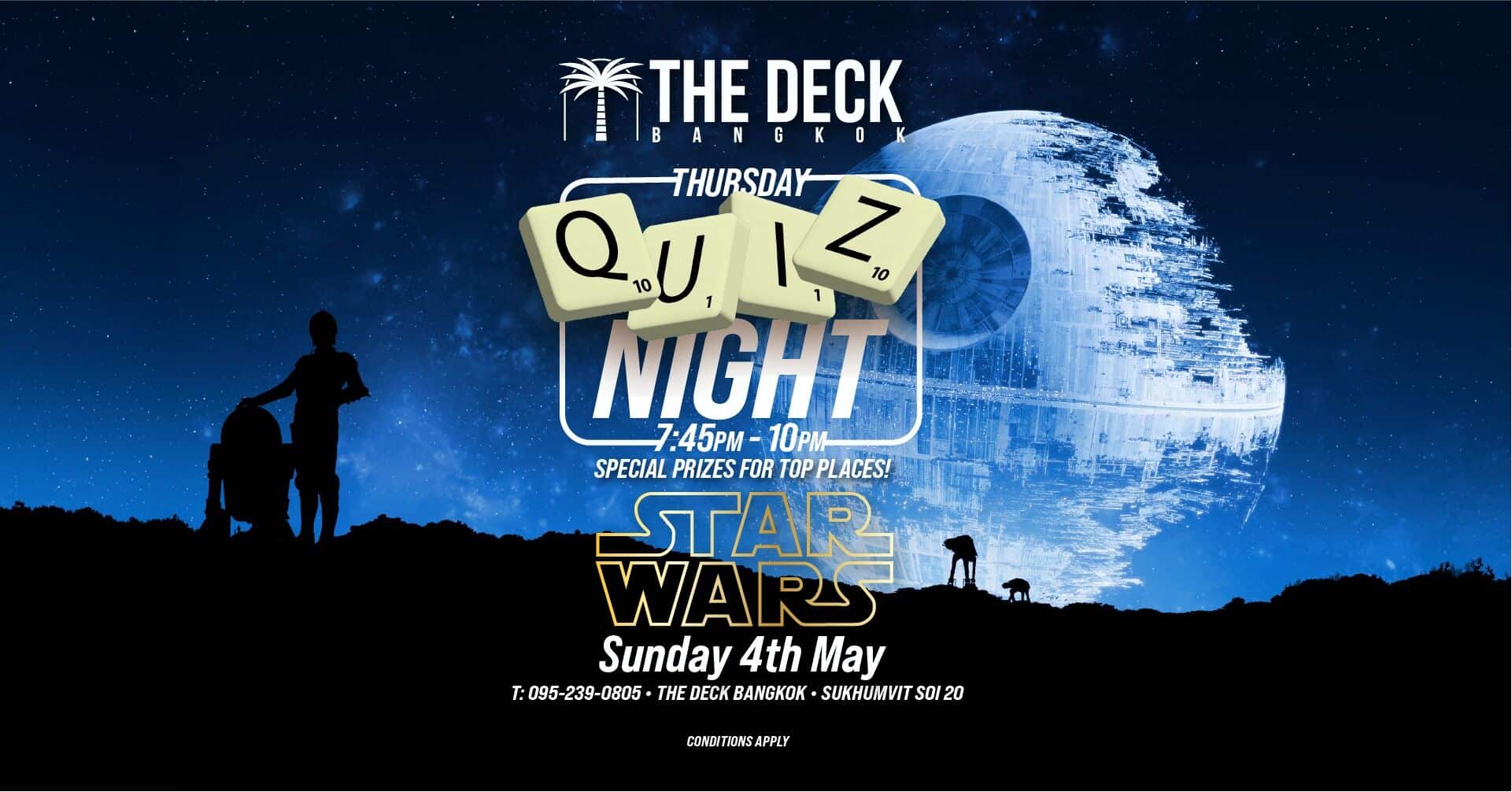 Special 'Star Wars Quiz Night' at The Deck