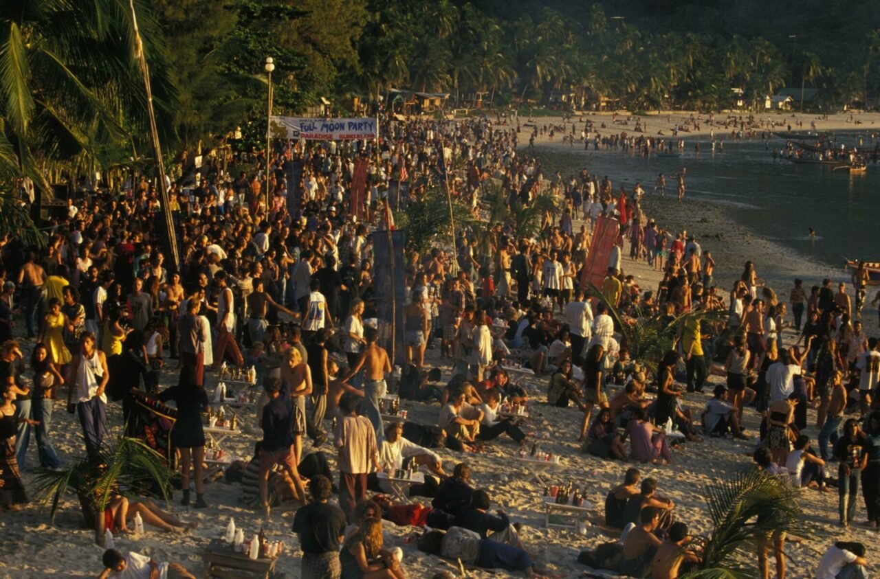 The sister island to Koh Samui, Koh Phangan, is known for holding massive Full Moon parties