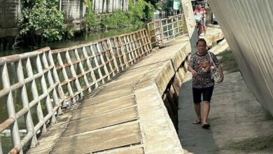Nonthaburi canal walkway subsidence raises safety concerns