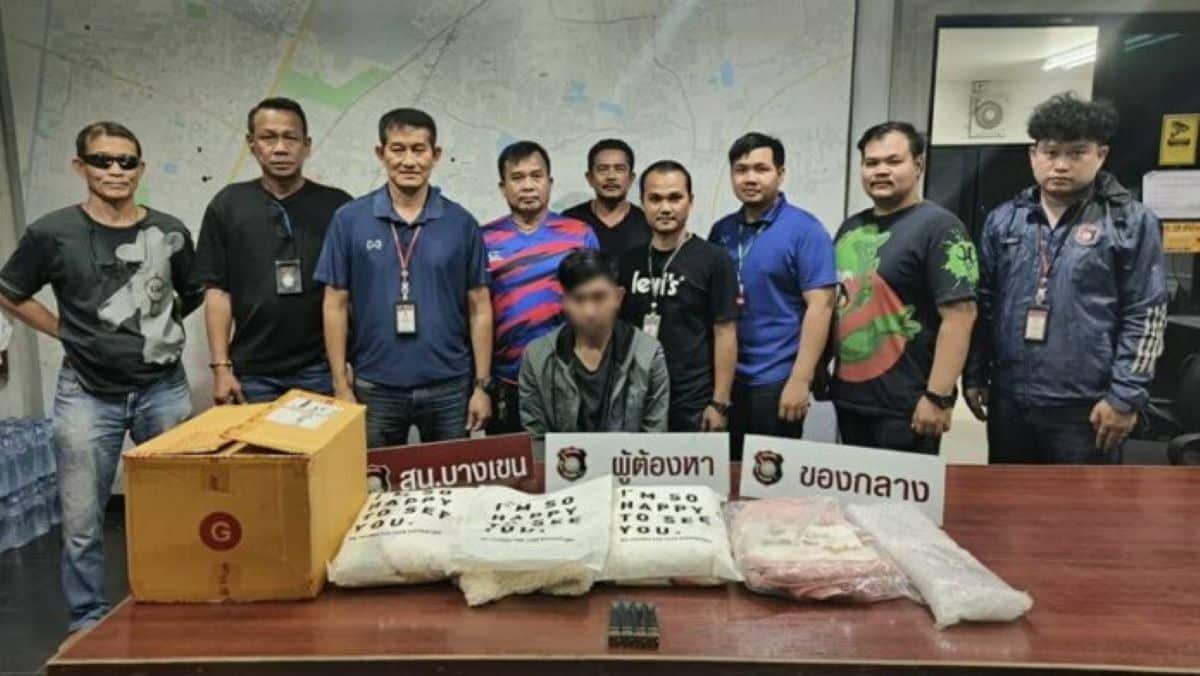 Bang Khen police tracks down two wheeled parcel thief