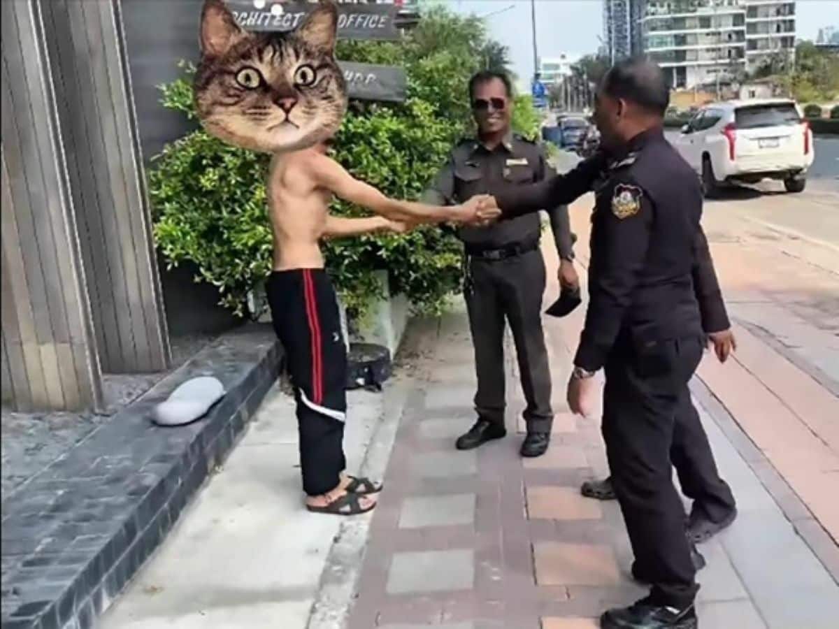 Pattaya officers puzzled by foreign tourist’s erratic behaviour