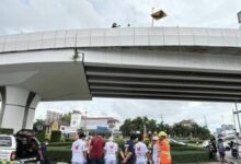 Motorcyclist dies after losing control on Pattaya overpass