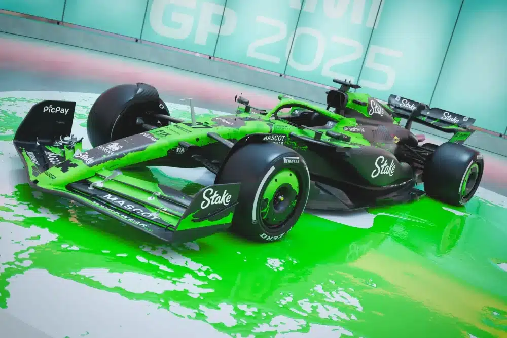 Stake F1 team Kick Sauber unveils art-inspired livery for Miami Grand Prix | News by Thaiger