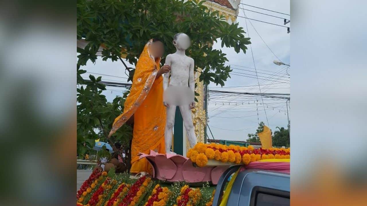 Naked baby buddha role sparks criticism