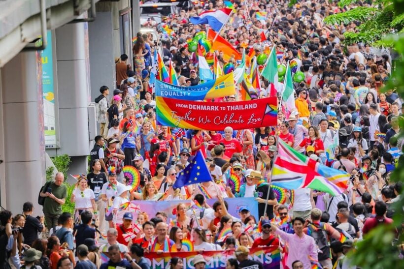 Over 300,000 people marched through Bangkok for Pride Month