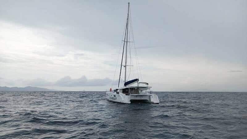 Catamaran drifts 24 miles before being safely recovered in Phuket | News by Thaiger