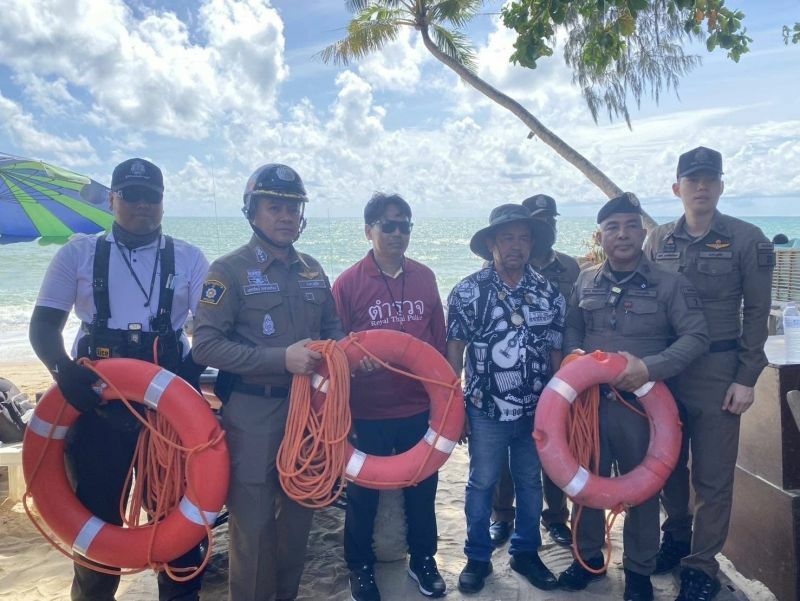 Phuket police hit the sand in beach safety crackdown | News by Thaiger