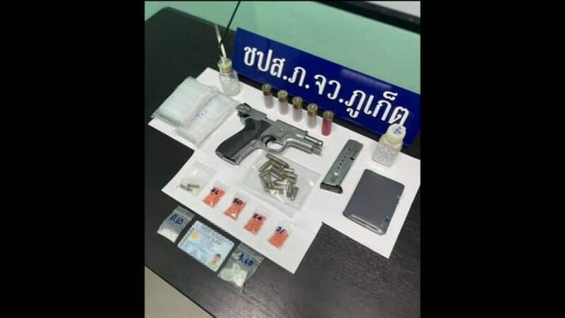 Rawai drug dealer busted with gun and meth stash | News by Thaiger
