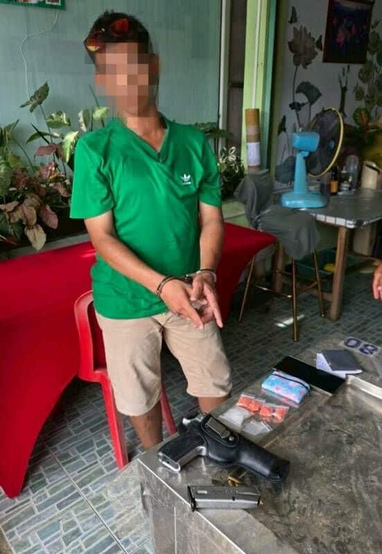 Rawai drug dealer busted with gun and meth stash | News by Thaiger