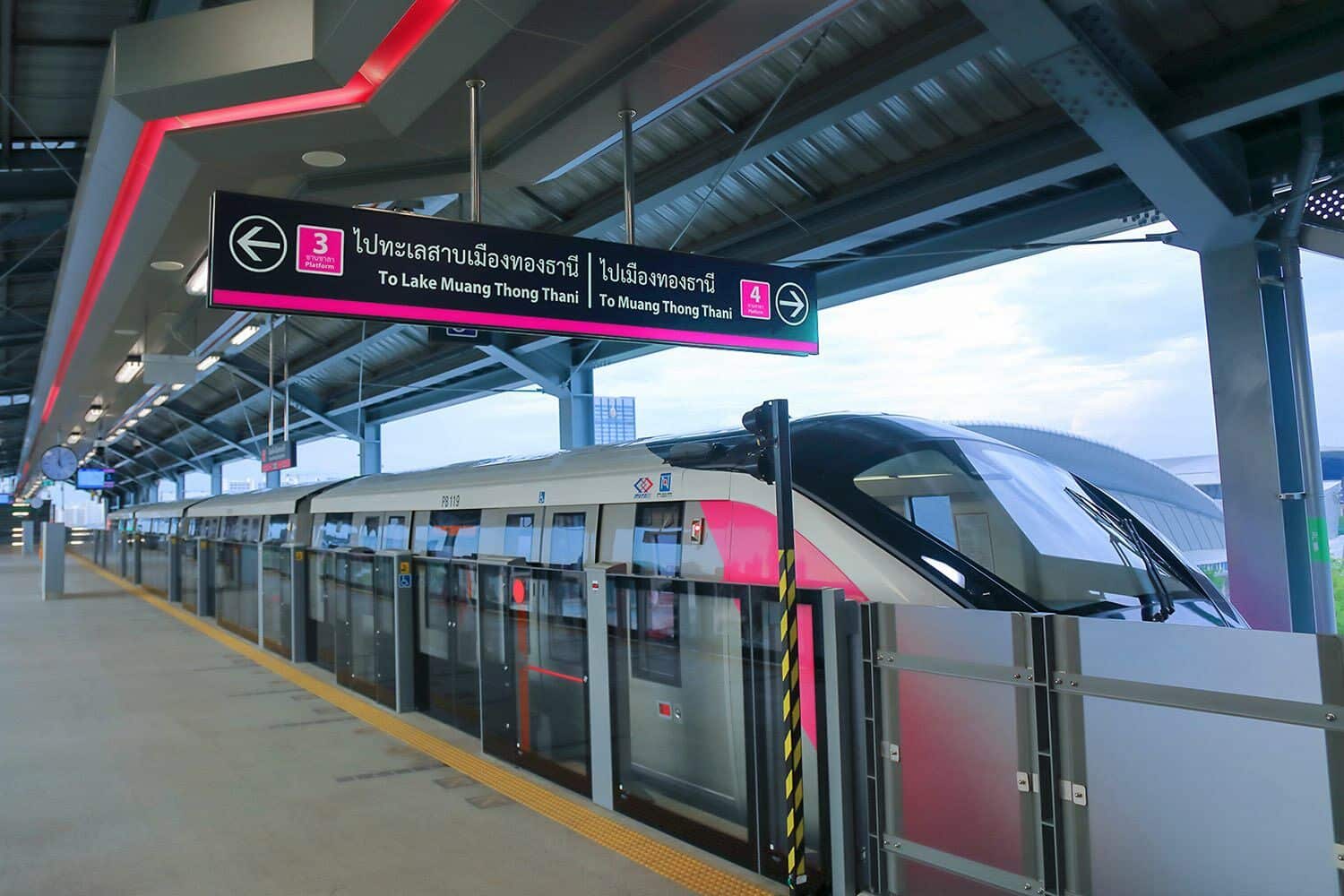 Pink Line extension to Muang Thong Thani now open | News by Thaiger