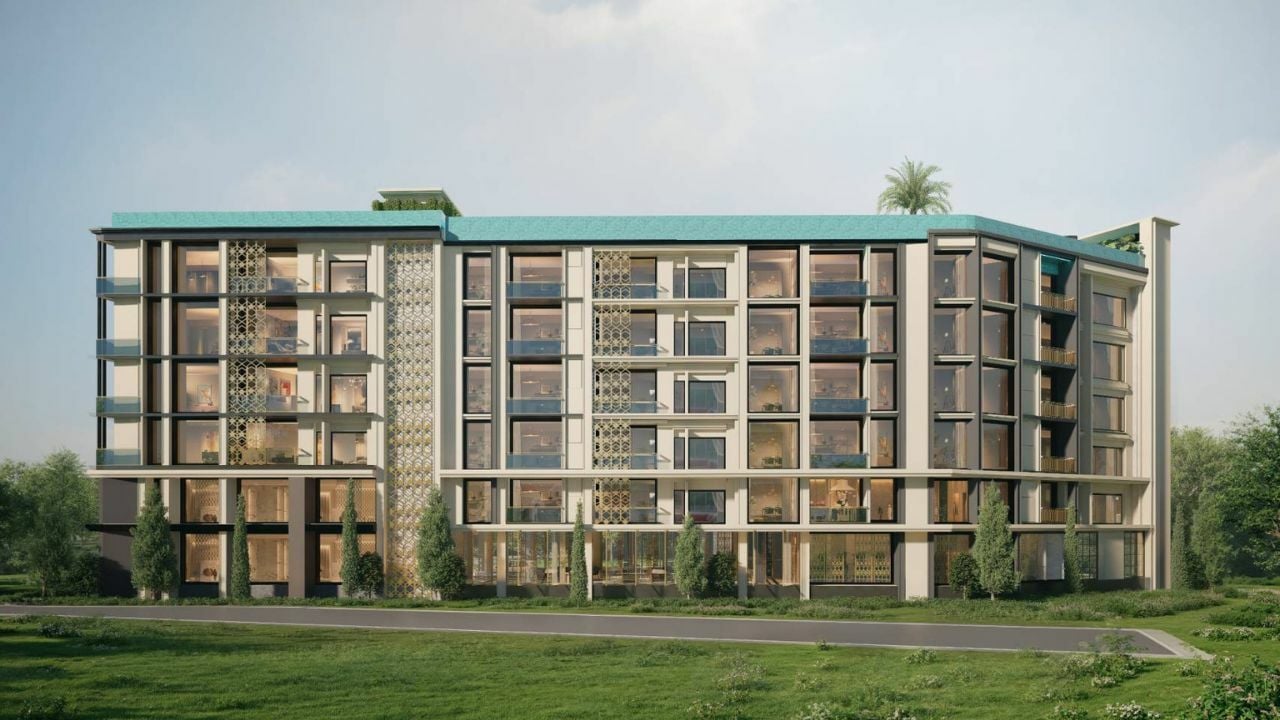 the exterior of an off-plan condo for sale in Phuket