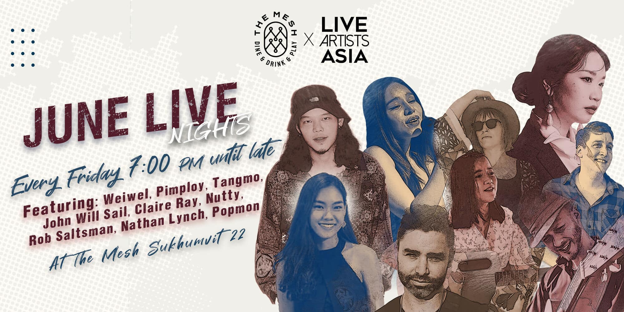 June Live Music Nights at The Mesh Bangkok