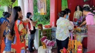 Local legend and lingerie: Thais honour island goddess with bra offerings