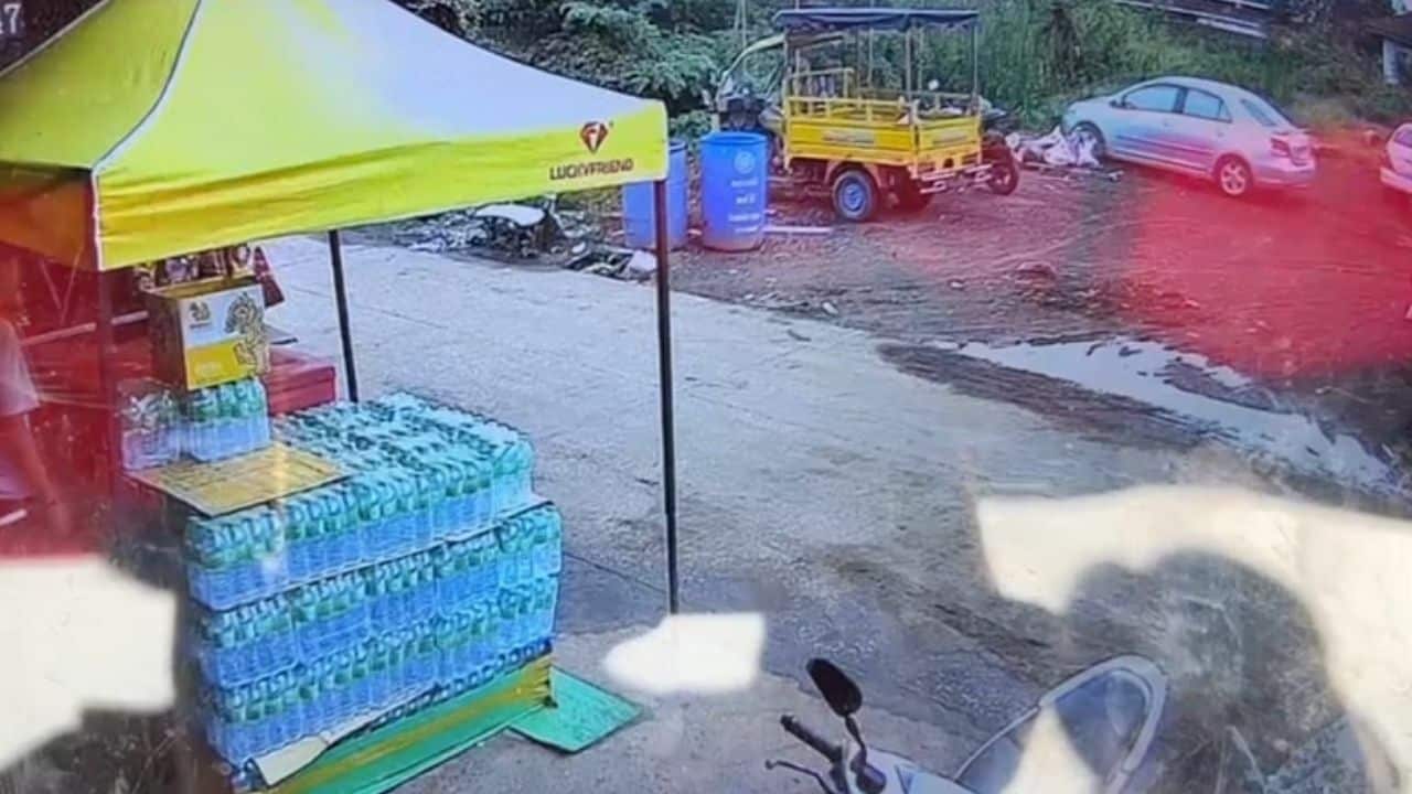 British national smashes car into wall of Thai man's house