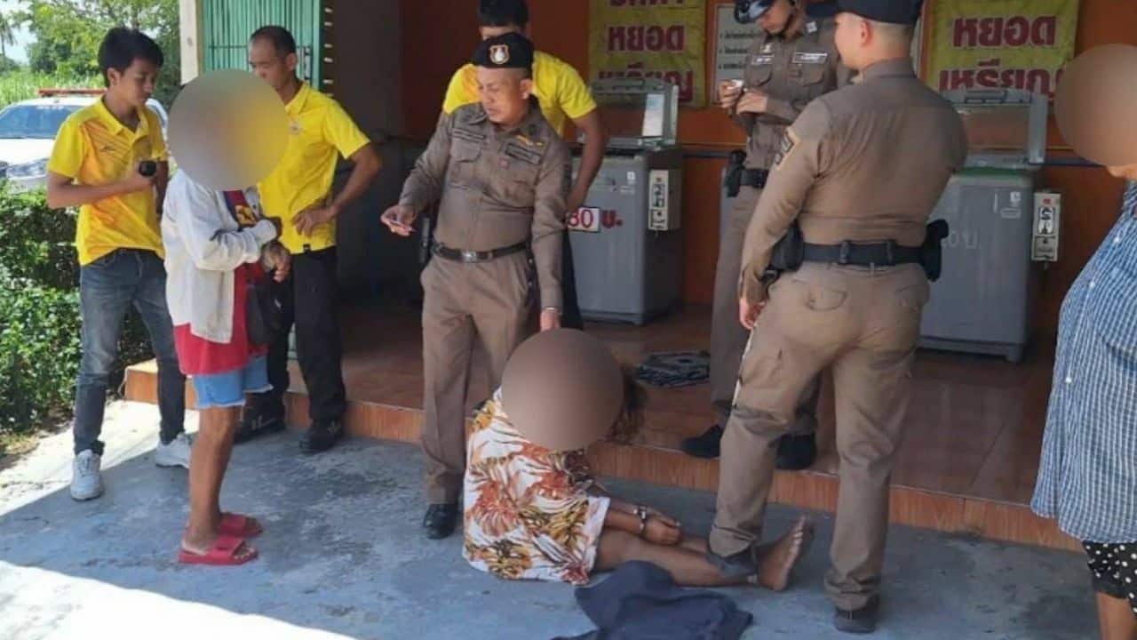 Thai woman attacked by naked woman after offering help