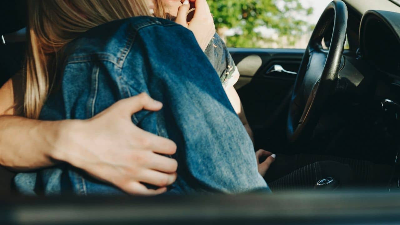 Foreign couple sex in car Phuket airport