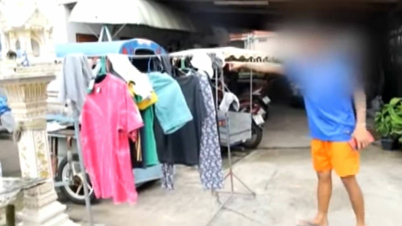 Thai man sniffed underwear in Udon Thani