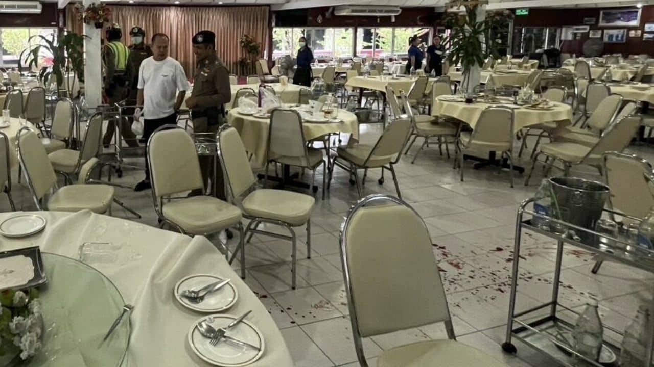 Shooting at restaurant over property bidding