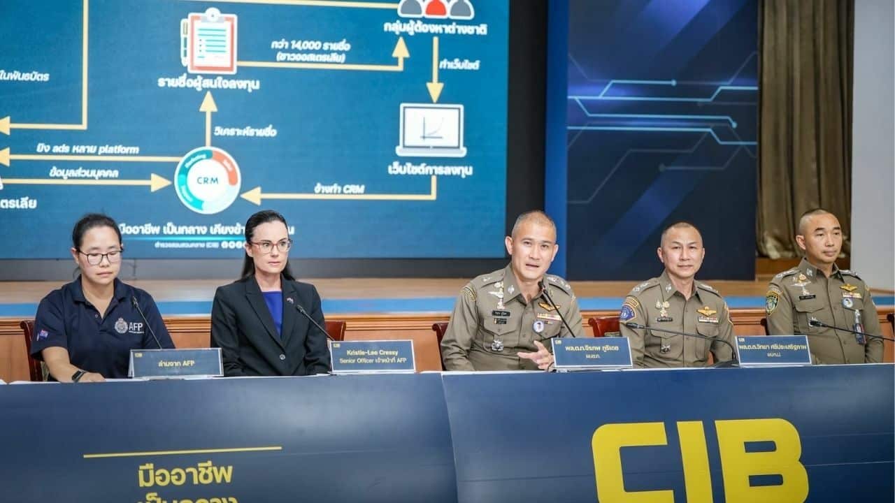 Foreign scam gang in Samut Prakan