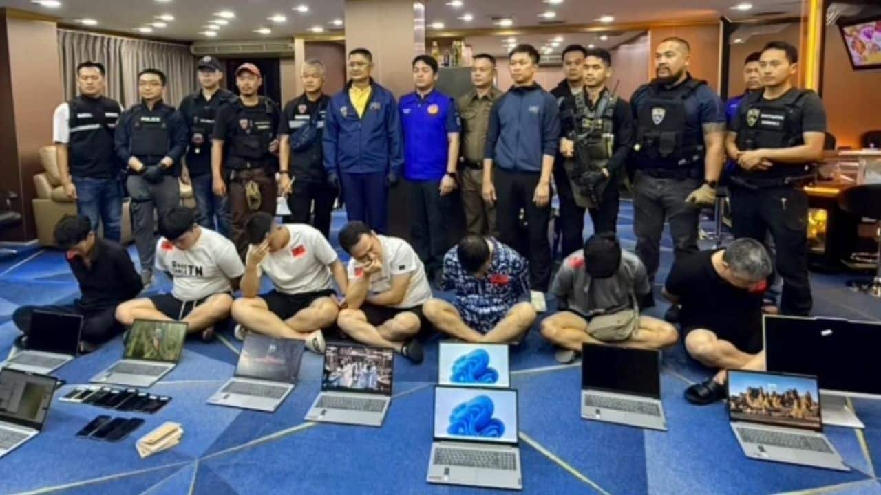 Luxury apartment in Pattaya operated as office for call centre scam