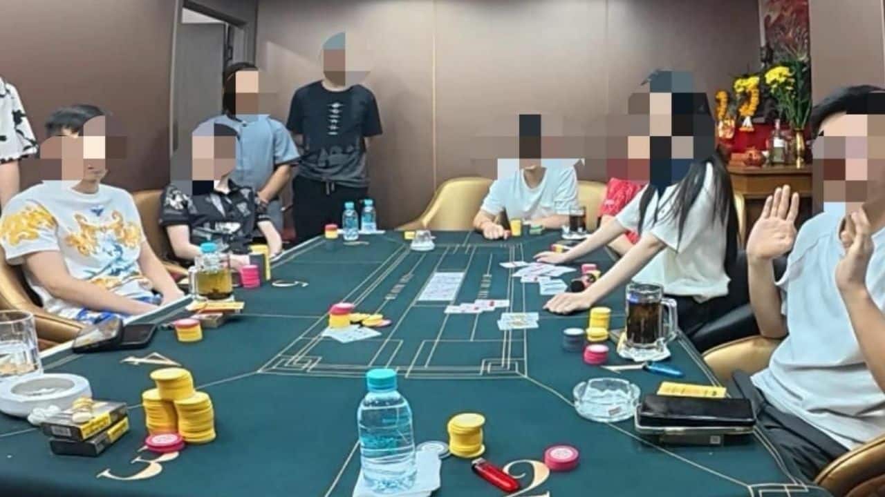 Foreign gamblers arrested in Pattaya