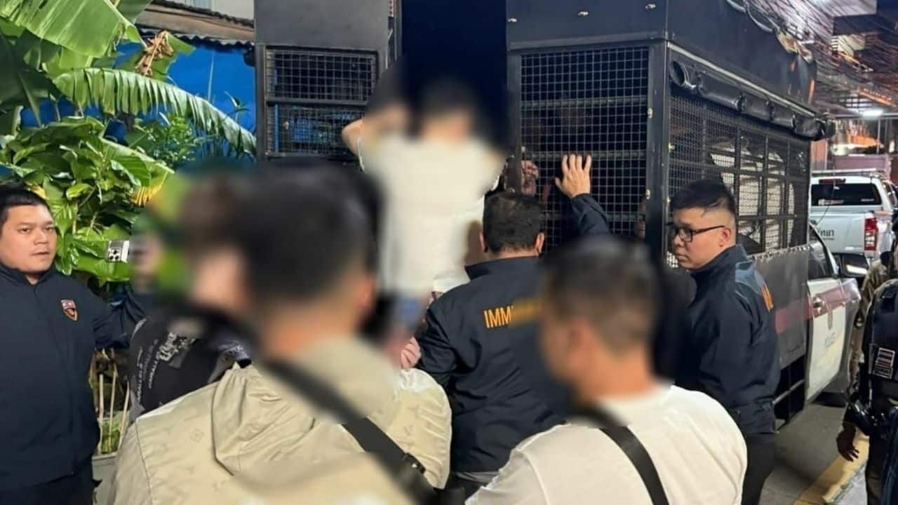 Foreigners arrested at entertainment complex
