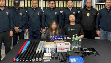 Taiwanese man arrested after rampage with drugs and weapons in Pattaya