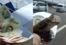 Bangkok expressway turns into treasure hunt after cash falls from vehicle | Thaiger