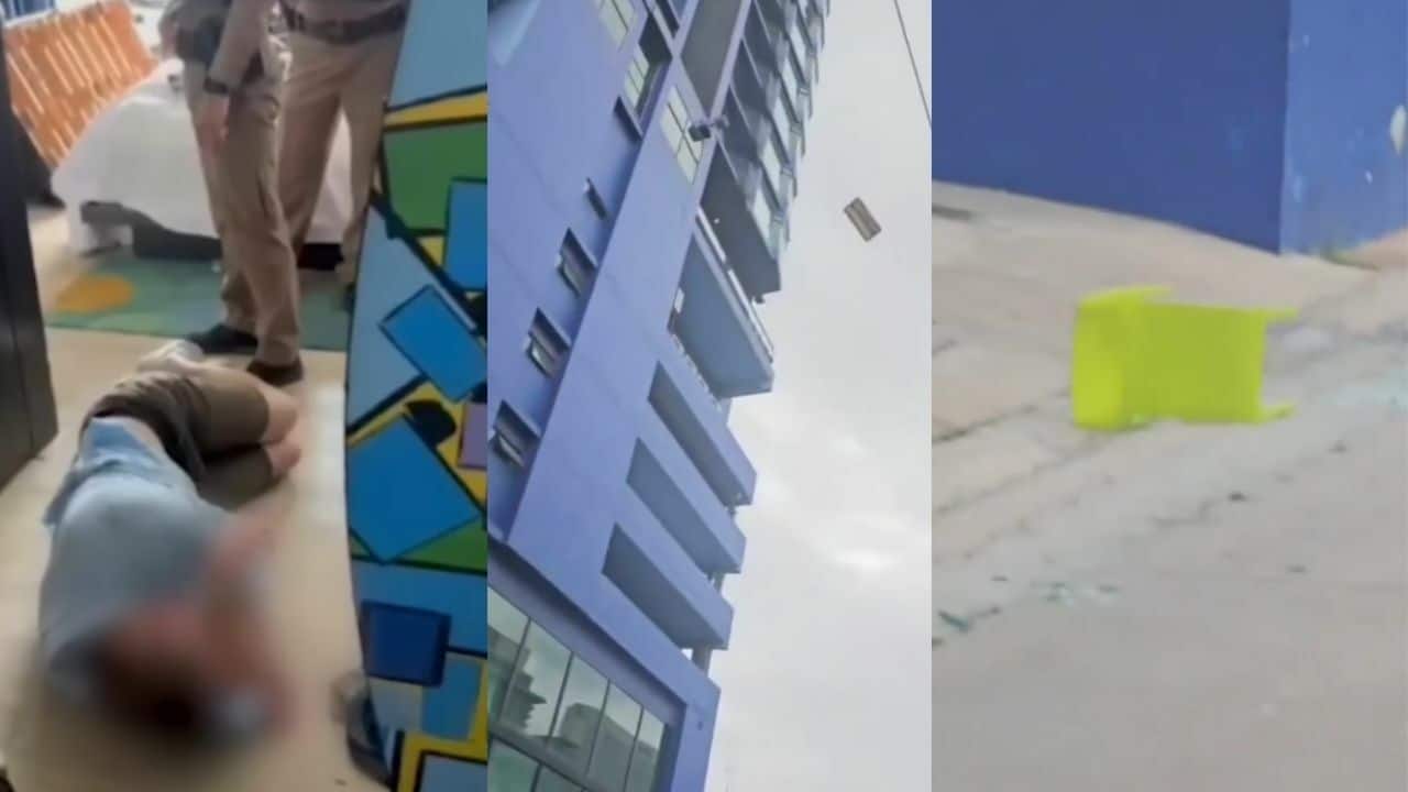 Australian man threw objects from 12th floor hotel