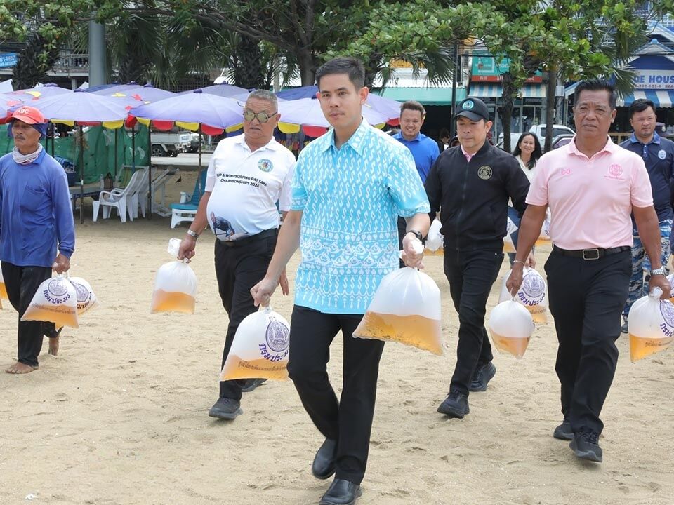 Pattaya releases 100,000 shrimp and sea snails to boost marine life | News by Thaiger