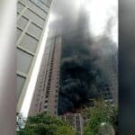 Fire breaks out on 8th floor of Bangkok construction site