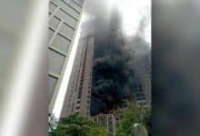 Fire breaks out on 8th floor of Bangkok construction site