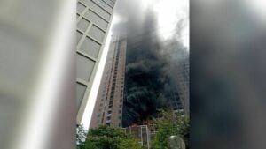 Fire breaks out on 8th floor of Bangkok construction site