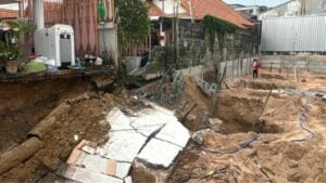 Wall collapse horror: Pattaya construction mishap injures workers