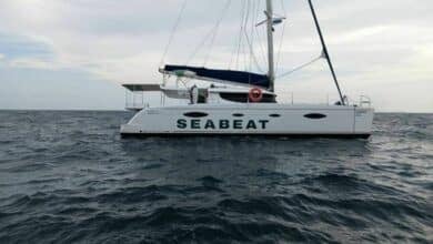 Catamaran drifts 24 miles before being safely recovered in Phuket