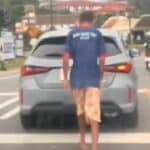 Mystery man goes viral for &#8216;following&#8217; cars at Phuket traffic light (video) | Thaiger