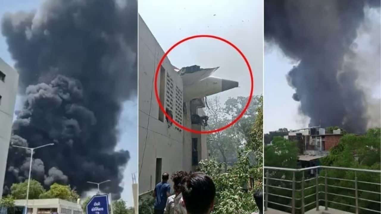 Air India flight to London crashes post takeoff with 242 passengers (video)