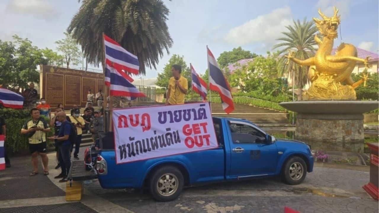 ‘Get out!’: Rally erupts in Phuket over PM’s leaked clip