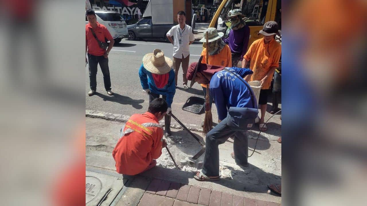Pattaya cracks down on illegal ramps to tackle drainage issues