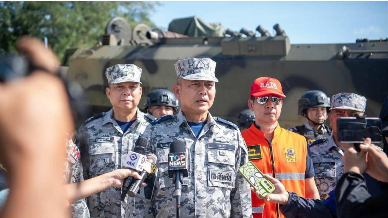Thai navy vows to guard seas as Cambodia drills near Koh Kut