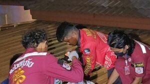 Woman survives fall from fourth floor in Phra Nakhon Si Ayutthaya