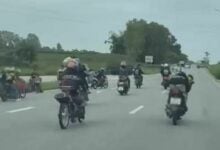 Sattahip police crackdown on noisy bikers, seize over 100 illegal motorcycles