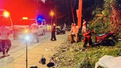 American tourist dies in Phuket motorbike accident after heart attack