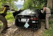 Patong police probe suspicious foreign car with hidden plates