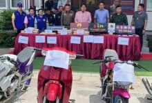 Nong Khai police seize drugs, arrest two after car crash