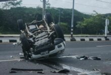 Mechanic’s test drive ends in crash after sedan cuts off car