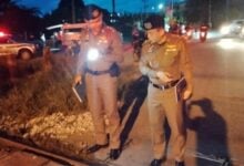 Teenagers on motorcycle killed by train in Songkhla accident