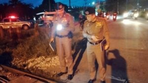 Teenagers on motorcycle killed by train in Songkhla accident