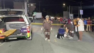 Tragic accident: toddler dies in Nakhon Pathom motorbike fall