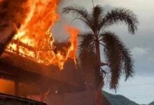 Fire destroys monk’s residence at Wat Had Poo Dai, Lampang